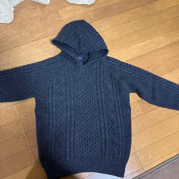 NOAH fisherman sweater S 다크 그레이