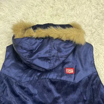 새상품급 오니츠카타이거 벨로아 퍼 베스트 남성용 XL 사이즈 네이비