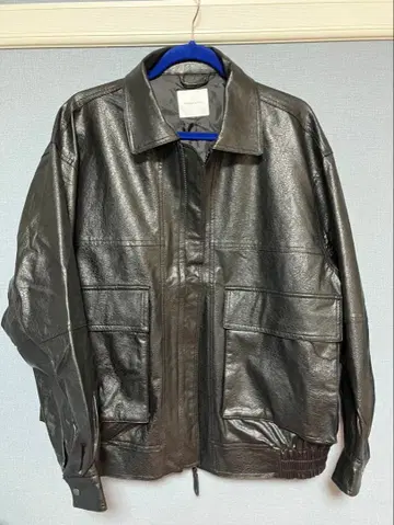 FREAK'S STORE 인조 가죽 블루종