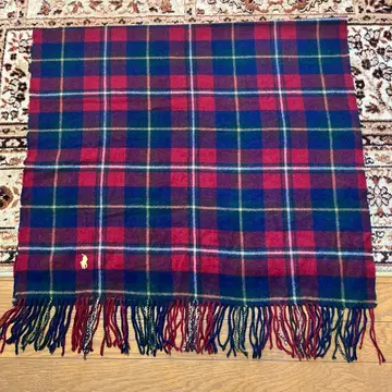 랄프 로렌 무릎담요 레드 x 체크 이치다 주식회사