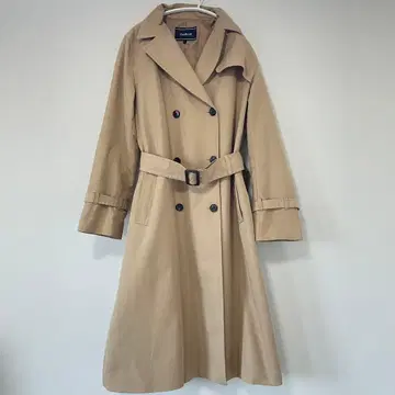 HusHusH 트렌치코트 안감 부착 베이지 더블 브레스트