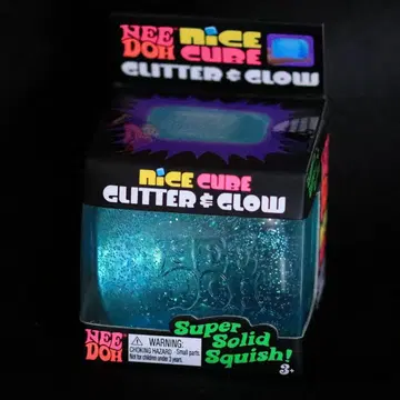 [스퀴즈] NeeDoh Nice Cube Glitter & Glow