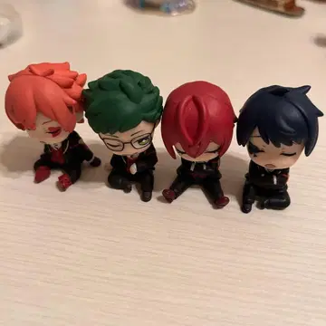 애니메이션 캐릭터 피규어 4개 세트