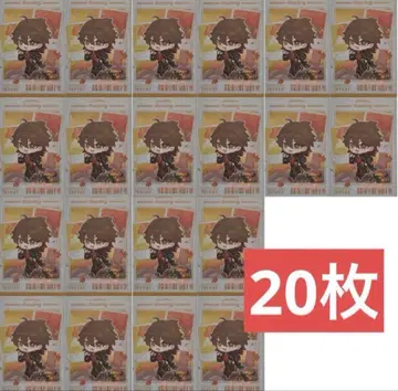 원신 팝업 테쿠테쿠 모험 시리즈 미니 포토 카드 가명 20장