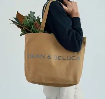 DEAN&DELUCA 차리티 토트백 2025 카페오레 L 사이즈