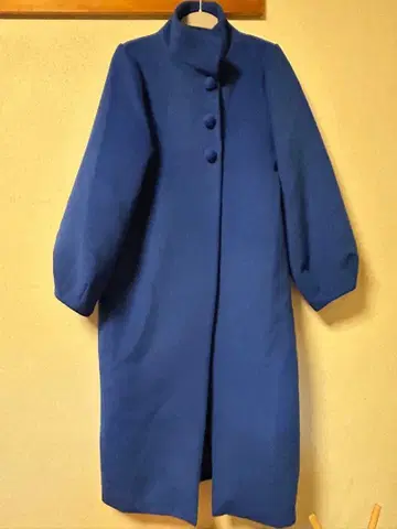 로만슈얼 롱 코트 블루