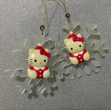 헬로키티 크리스마스 오너먼트 레트로 산리오 레어 산타클로스