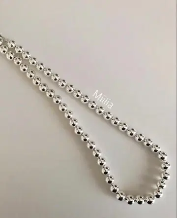 실버 볼 체인 목걸이 펄 참 포함