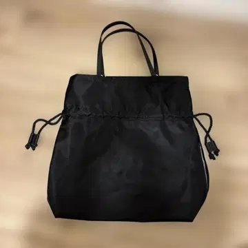 HAYNI 블랙 토트백 드로우 스트링