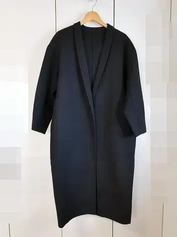 새상품급 미즈이로 인드 더블 페이스 fd롱 코트 블랙 sizeF