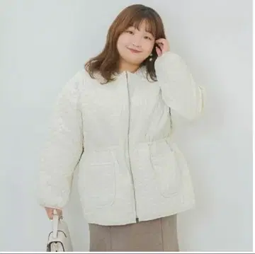 시마무라 yuki 콜라보 꽃무늬 퀼트 블루종