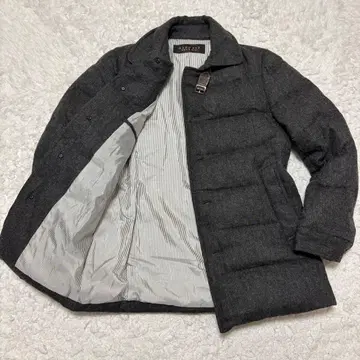 [컨디션 최상] 남성용 비기 트위드 울 다운 자켓 안감 스트라이프 M