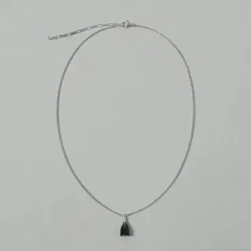 실버 체인 목걸이 종 모양 펜던트