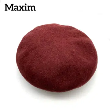 Maxim 맥신 베레모 울 오렌지 레드 일본제