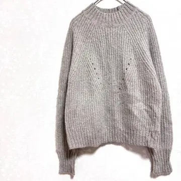 라트리에 드 사봉 니트 모헤어 혼방 하이넥