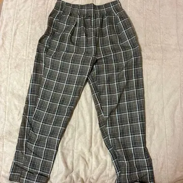 ASTRONOMY 브라운 계열 체크 슬랙스 L 사이즈