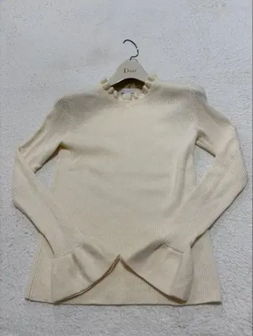 MACKINTOSH PHILOSOPHY 프릴 니트 화이트 사이즈 38