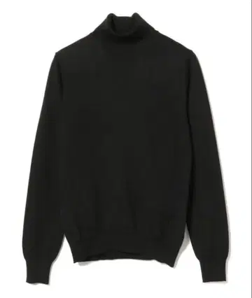 GRAN SASSO 하이 게이지 터틀넥 니트 BLACK