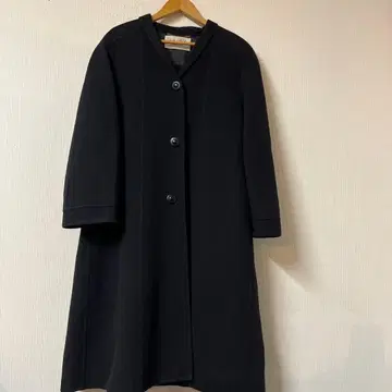 준 아시다 캐시미어 혼방 울 코트 사이즈 M 블랙 이탈리아제