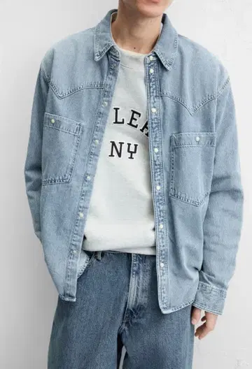 ZARA 웨스턴 데님 셔츠