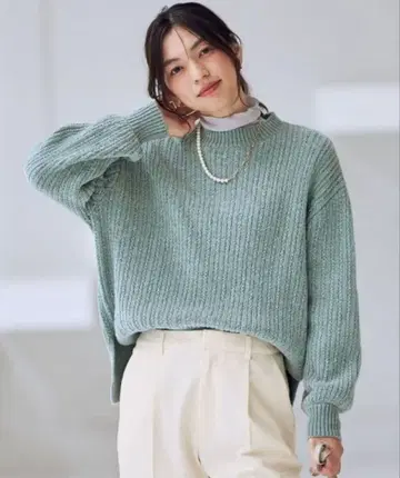 ANY 레이시 몰 니트 F 민트