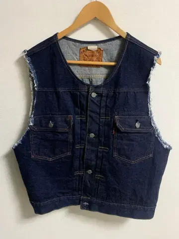 원피스 오브 락 ONE PEACE OF ROCK 데님 베스트