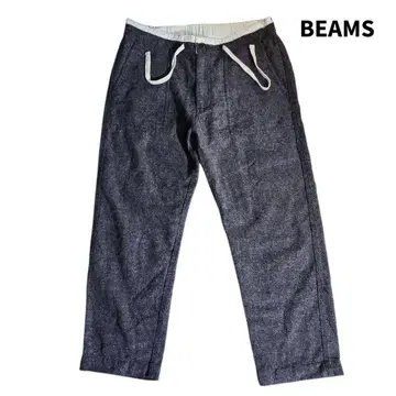 BEAMS 울 49% 앵클 기장 베이커 팬츠 그레이 울 팬츠 84992