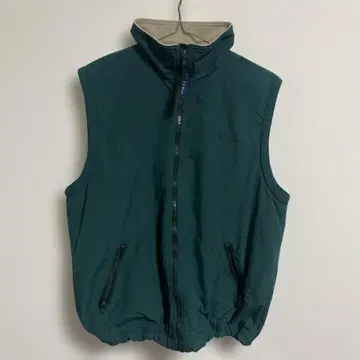 80s L.L.Bean fleece lining nylon vest