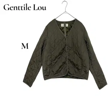 Gentile Lou 퀼팅 자켓 M 올리브 카키
