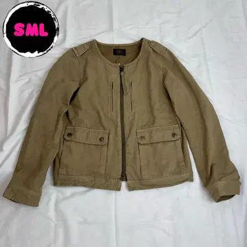 구제 의류 자켓 더블 집업 노카라 포켓 아메리칸 러그