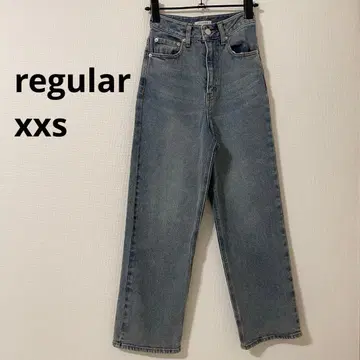 COHINA 세미 와이드 스트레이트 regular XXS 라이트 인디고