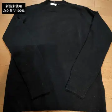 미사용 새상품 캐시미어 100% 블랙 스웨터 M