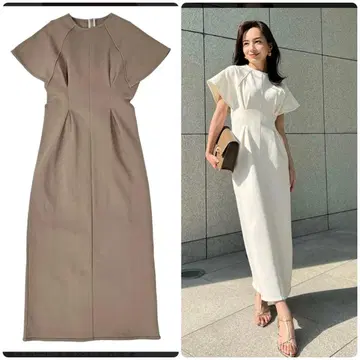 anuans 플레어 슬리브 컷 원피스 결혼식 드레스 포멀