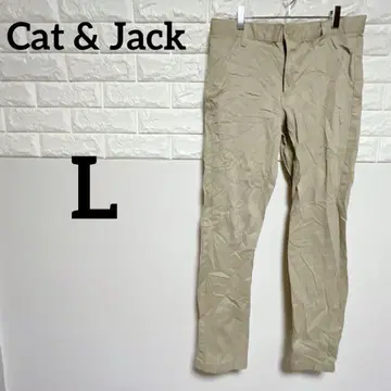 [ Cat & Jack ] L 스키니 치노 팬츠 베이지 깔끔하고 쾌적