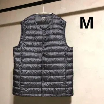 유니클로 울트라 라이트 다운 컴팩트 V넥 베스트 (하운드투스) M