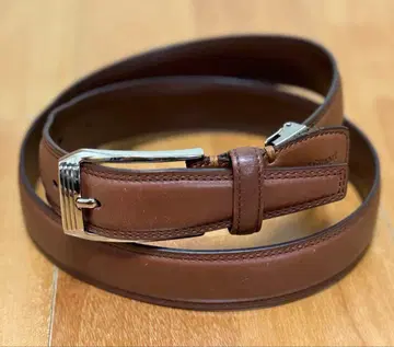 Paul Stuart 브라운 천연 가죽 가죽 벨트