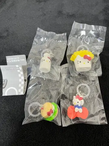 헬로키티 아메리칸 디자인 메지루시 액세서리 4종 세미 컴플리트 세트