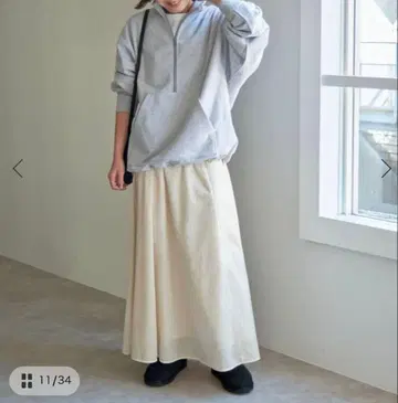 Spick&Span 나일론 새틴 볼륨 스커트