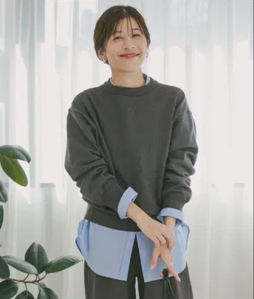 [ UR TECH 200일 니트 ] 맨투맨 라이크 풀오버