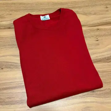 LUIGI BORRELLI 하이 게이지 크루넥 코튼 니트