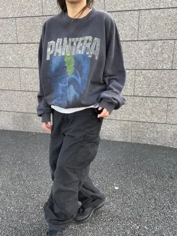 PANTERA 그레이 스웨트 셔츠
