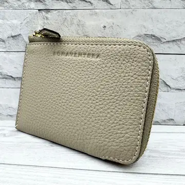 [ 미사용 ] 보나벤투라 코인 케이스 그레이지 핑크 바이컬러 가죽