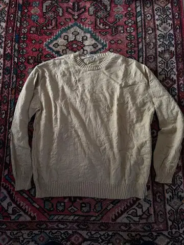 AURLEE 베이지 크루넥 니트