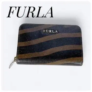 훌라 컴팩트 스트라이프 키링 포함 코인 케이스