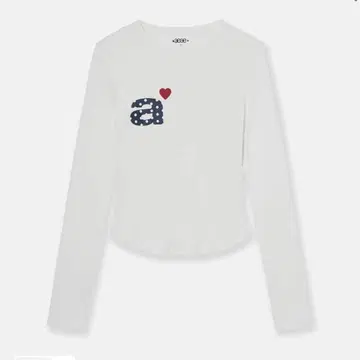aeae 롱T DOT 스몰 레터 L/S [WHITE