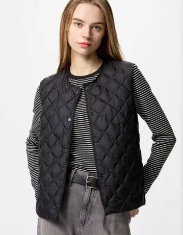 유니클로 퍼프 테크 퀼팅 베스트 XL