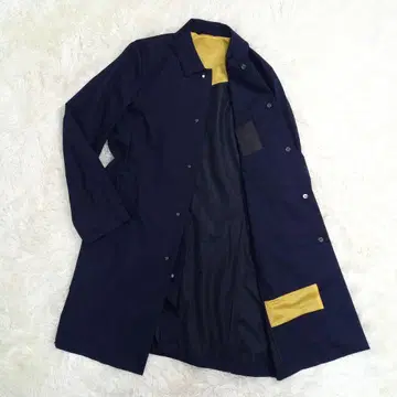 데상트 DESCENTE 스텐카라 코트 발수 네이비 롱 M 사이즈