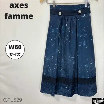 axes famme 엑시즈팜 스커트 녹턴 프린트 F 사이즈