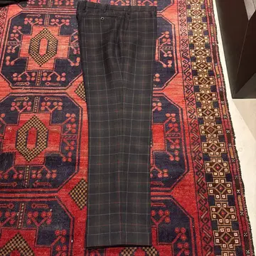 인코텍스 울 슬랙스 체크 무늬 52 새상품급 가을 겨울용 올드 머니