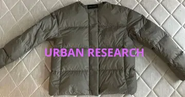 URBAN RESEARCH 컴팩트 노카라 다운 카키 38